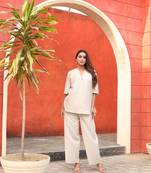 White Rayon Co-ord set