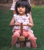 Organic koi peach jhabla with peach pants