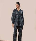 Black printed cotton co-ord set