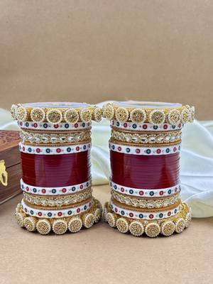 Red punjabi chura 3