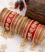 Rajwadi bridal bangle set