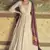Off white chikankari embroidered georgette anarkali with dupatta
