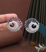 Sky blue color fashion earrings