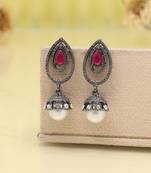 Regal rani color fashion earrings