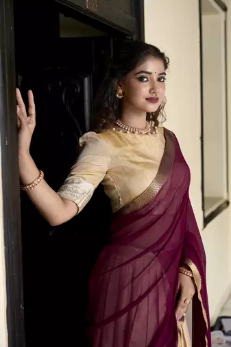 cream Kanchipuram Zari Weaving Work lehenga Choli 