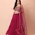 Charming Pink Georgette Party Wear Lehenga With Sequins Choli