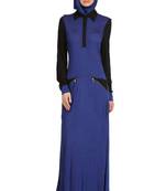 Dual color formal wear knit abaya
