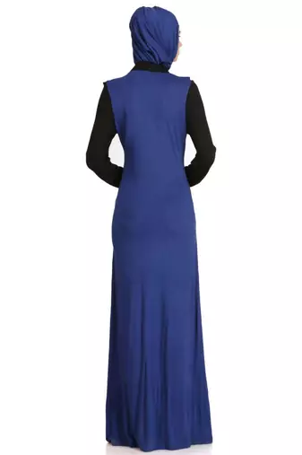 Dual color formal wear knit abaya