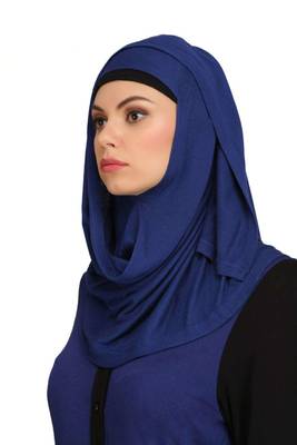 Dual color formal wear knit abaya 6
