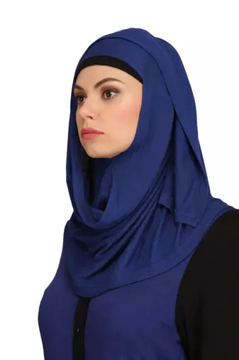 Dual color formal wear knit abaya
