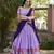 lavender Cotton Silk Thread Embroidery Work Lehenga Choli