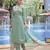 Sea green viscosee chanderi fabric beautiful ethnic partywear suit