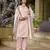 Baby pink cotton blend fabric beautiful ethnic partywear suit