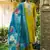 Lemon viscosee rayon readymade suit with plesent embroidery work