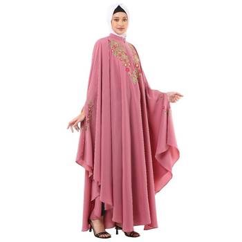 Pink irani kaftan with embroidery work 5