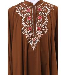 Rust arabian embroidery kaftan