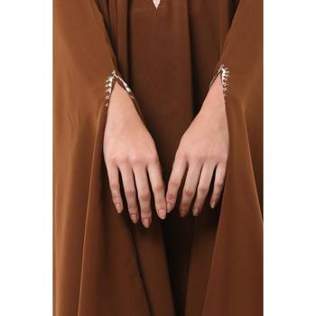 Rust arabian embroidery kaftan 3