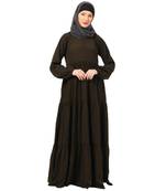 Olive frill design abaya