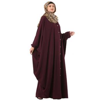 Wne front open kaftan with fashionable buttons 2