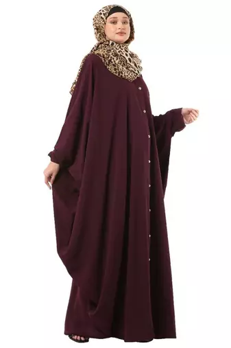 Wne front open kaftan with fashionable buttons