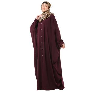 Wne front open kaftan with fashionable buttons 4
