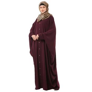 Wne front open kaftan with fashionable buttons 5
