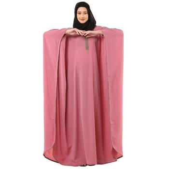 Pink kaftan with fashionable buttons 1