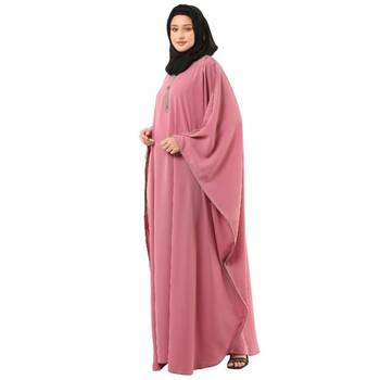 Pink kaftan with fashionable buttons 4