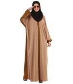 Skin dual color loose fit abaya