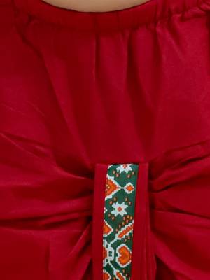 Green printed cotton kurta dhoti set 4