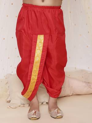Yellow printed jacquard sherwani dhoti set 5