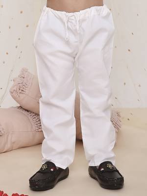 Yellow printed silk blend kurta pyjama 4