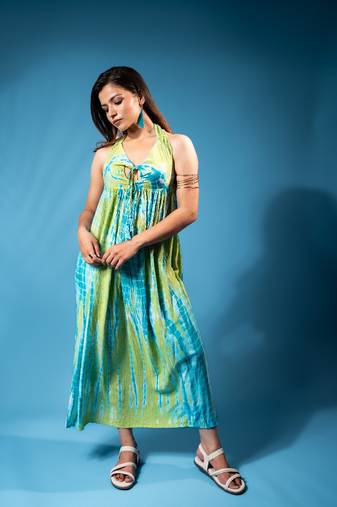 tropical leaf co-ord set – light green base