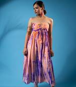 Tropical leaf co-ord set – peach tones