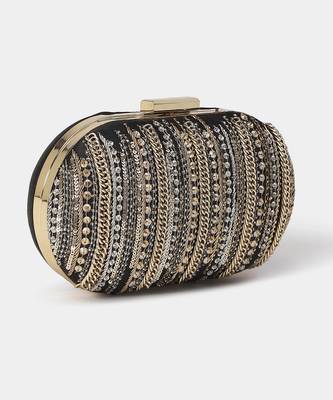 Black noel clutch by label ritu kumar 1
