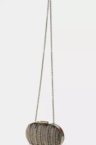 Black noel clutch by label ritu kumar