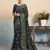navy blue poly viscose georgette jacquard butta banarasi saree