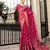 pink poly viscose georgette meenakari jaal banarasi saree