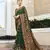 dark green poly viscose georgette meenakari jaal banarasi saree