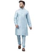 aqua  ethnic solid kurta