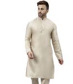 Beige  ethnic solid kurta