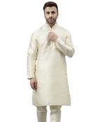 off white  ethnic solid kurta