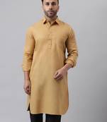 Khakhi cotton  khakhi kurta