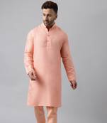 light peach kurta