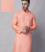 Cherry polyester viscose party wear kurta only