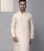 Pink polyester viscose party wear kurta only