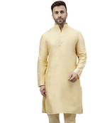 Fawn  ethnic solid kurta