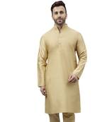 Khakhi  ethnic solid kurta