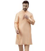 Light peach  ethnic solid kurta
