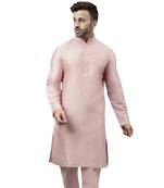 Pink  ethnic solid kurta